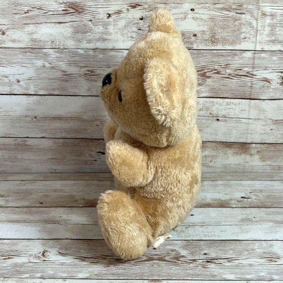 VTG Walmart Brand Plush Brown 9” Bear Tongue Stuck Out Rattle Inside Stuffed - Picture 8 of 12